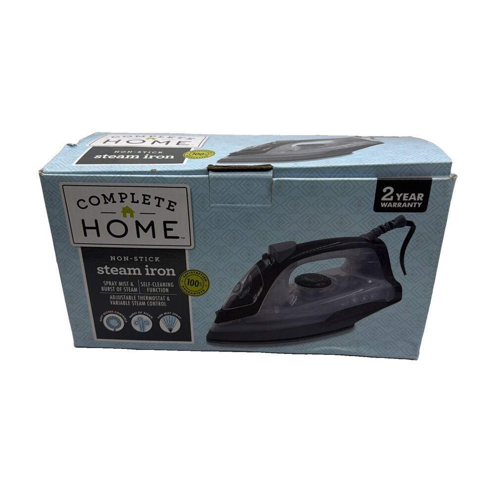 Complete Home Non-Stick Steam Iron Self Cleaning Function 2cntr6